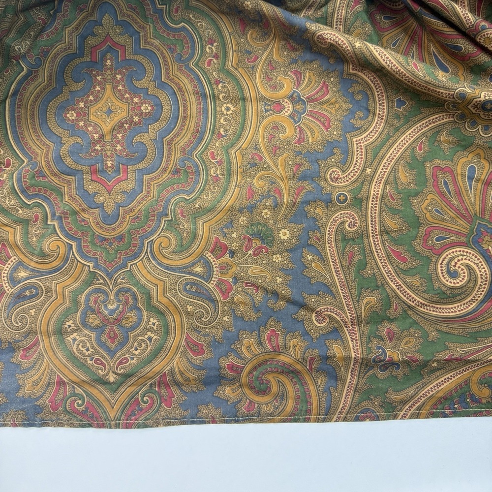 VTG Ralph Lauren Brianna Elizabeth Paisley King Bedskirt 15" Drop Equestrian - Picture 2 of 7